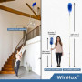 WinHux® Plumeau Telescopique 3,4 mètres Manche Extensible très Longue, Flexible et Lavable