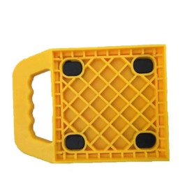 KATSU Lot de 4 Stabilisateur pour Cric de Caravane Patins avec Poignée et Caoutchouc Antidérapant, Plaques de Support pour Campi