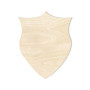 Creative Deco 2 x Formes Bouclier Bois | 30x24cm | Découpes Contreplaqués Non Peints | Decoration Tag Ornement Suspendus à Accro