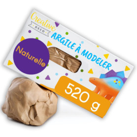 Creative Deco Pate a Modeler Argile Autodurcissante | 520g | Cuire 1100°C | Loisir Creatif Enfants Débutants et Adultes | Réutil