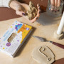 Creative Deco Pate a Modeler Argile Autodurcissante | 520g | Cuire 1100°C | Loisir Creatif Enfants Débutants et Adultes | Réutil