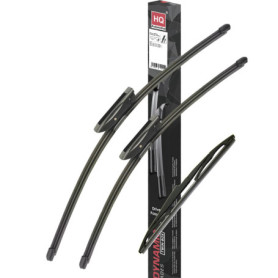 HQ AUTOMOTIVE Lot de 3 balais d'essuie-glace avant et arrière pour Citroën C4 Picasso (MK1) 2008–2013 – Caoutchouc naturel revêt