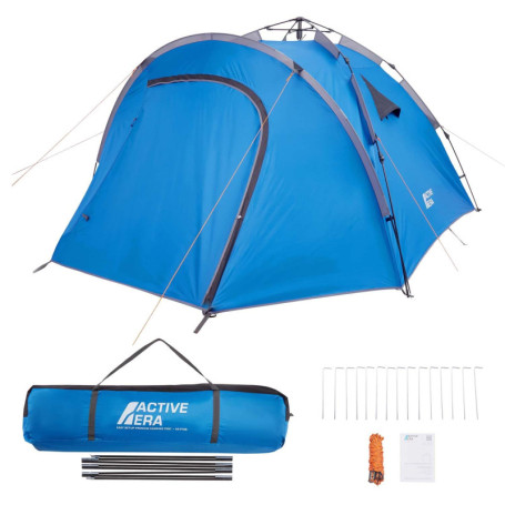 Active Era Tente Instantanée Familiale 4-5 Personnes – Tente de Camping Imperméable, Anti UV, Ventilée et Résistante - Facile à 