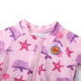 Swimbubs Maillot de Bain Anti-UV pour bébé garçon Protection Solaire Rashguard UPF50, Dauphin Rose, 3 Mois