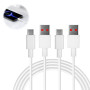 2 Pièces 120W USBC Cable, 1,5M 6A Câble USB Type C Charge Rapide pour Recharge, Câble Turbo de Charge Compatible avec 14/13/10T/