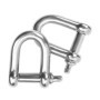 Belle Vous Manille de Levage M15 à Vis en Forme de D avec Goupilles (Lot de 2) - Manille INOX Solides - Epaisseur 1,5 cm et Capa