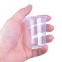 Pinsheng Lot de 6 Bécher Gradué en Plastique 50ml-500ml, Tasse à Mesurer en Silicone Verre Doseur Plastique Transparent pour Cui