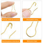 Jinlaili 100 Pièces Épingles de Sécurité en Forme de Gourde, Ampoule Broches Calebasse Or, Goupilles en Métal avec Boîte de Rang