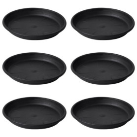 Vesaneae 6 Pièce Soucoupe Plante Plastique, 15cm Soucoupe Ronde en Plastique pour Pot de Fleur, Soucoupe pour Pot de Fleur, Plat
