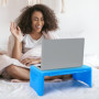 Belle Vous Bureau Pliable Portable - Pupitre de Travail Pliant avec Grand Plateau d’Activités et de Rangement - Table de Lit pou