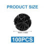Wisebom Lot de 100 balles filtrantes bio pour aquarium - 16 mm - Filtre poreux bio - Balle biochimique pour filtration, nettoyag