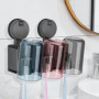 Euqvunn Porte Brosse à Dents Mural [Ventouse Amovible sans Perçage], Alliage d'Aluminium Support Gobelet Brosse à Dent Salle de 