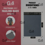 G4GADGET Lot de 100 grands sacs postaux de 25,4 x 35,6 cm – Sacs en polyéthylène résistants à la déchirure et imperméables pour 
