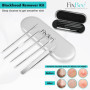 Professionnel Tire Comedon Point Noir Extracteur de points noirs Comédons Perce Bouton Blackhead Remover Set, 5 pcs acier inoxyd