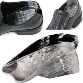 Lève-vitre semelles surélevées hausse talons talons pour hommes noirs pour chaussures taille transparente