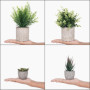Winter Shore Plantes Artificielles Interieur (Lot 4) Petite Plante Artificielle Decoration Style Champetre - Fausse Plante en Po