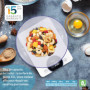 Haepi, Balance De Cuisine Electronique En Verre, Haute Capacité 15 kg/1g, Fonction Tare, Plateau Idéal Pâtisserie, Bol Inclus, P