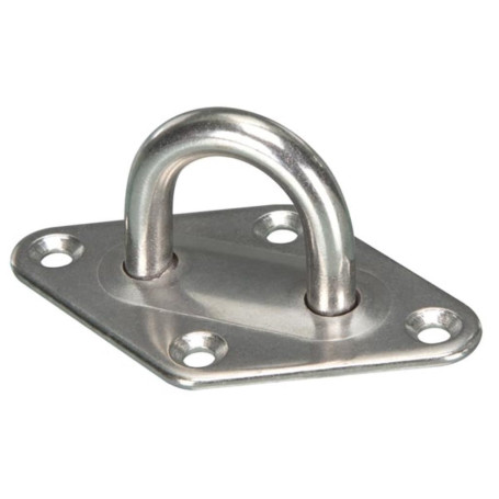 Perel Pontet sur Platine, Acier Inoxydable, diamètre 8 mm, Hauteur 80 mm, Largeur 50 mm