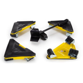 Toolland Kit de déplacement de Meubles avec 4 Coins roulants, capacité de Charge 100 kg