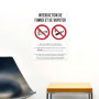 Autocollant Affichage Obligatoire - Sticker Adhésif Signalétique Laminé Plastifié Résistant à l'eau et aux UV - Interdiction Int