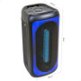 Ibiza - MERCURE50 - Enceinte de 500W sur Batterie avec Effets Lumineux sur la façade Avant, Bluetooth, SD, USB, Fonction TWS - N