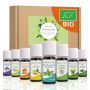 Coffret 8 x 10 ml Huiles Essentielles BIO distillées en FRANCE + Guide d'Aromathérapie PDF | HEBBD, HECT | Kit pour Cuisine, Dif