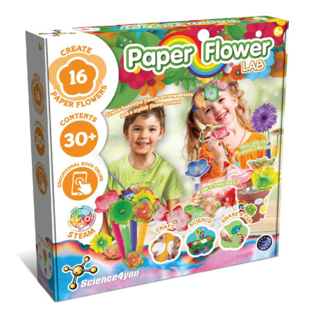 Science4you Fabrique de Fleurs en Papier pour les Enfants 6+ Ans – Fabriquez vos propres Fleurs en Papier, Jouet Créatif Combina