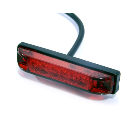 4" / 100mm Encastré Moto LED Arrêter/Feu Arrière pour Streetfighters, Cafe Racers, Rampants et Brat Motos