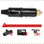 Prise Allume-Cigare 12V, Connecteur Allume-Cigare 12V avec fusible 15A Adaptateur de Prise Allume-Cigare pour enregistreur de Co