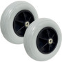 8"x2"(200x50), Remplacement des Roues Avant de Fauteuil Roulant électrique, roulettes Grises, Pneus Pleins Non Pneumatiques, 1 P