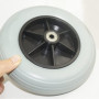 8"x2"(200x50), Remplacement des Roues Avant de Fauteuil Roulant électrique, roulettes Grises, Pneus Pleins Non Pneumatiques, 1 P