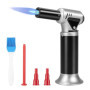 Carehabi Chalumeau de Cuisine, Flamme Réglable Chalumeau avec Verrouillage de Sécurité, Rechargeable Briquet Chalumeau Pour Cuis