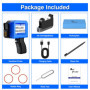 WELCZEK MP10 Mini Imprimante Portable avec Cartouche d'encre à Séchage Rapide Machine de Codage à Jet d'encre de Poche pour Date