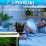 Ycozy Aquarium Distributeur Nourriture Poisson, Distributeur de Nourriture Automatique Réglable Multifonctionnel Branchez-Vous M