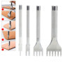 Ensemble d'outils de poinçon à griffes en cuir ciseau à laçage bricolage laçage couture poinçon fournitures pour bandes de montr