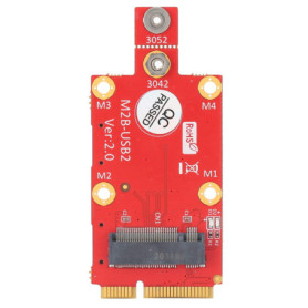 Mini adaptateur PCIe M.2, 3042/3052 M.2 Key B vers Mini carte adaptateur PCI-E Convertisseur de carte réseau sans fil, prise en 