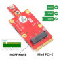 Mini adaptateur PCIe M.2, 3042/3052 M.2 Key B vers Mini carte adaptateur PCI-E Convertisseur de carte réseau sans fil, prise en 