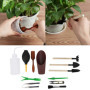 13 Pièces Mini Jardin Main Ciseaux Ensemble Creuser arrosage Plantation Pelle succulente Outil Miniature Plantation Jardinage Ou