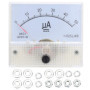85C1 Compteur de Courant Analogique DC0-50UA ABS Pointeur Ampèremètre DC 500V pour Équipement Électrique