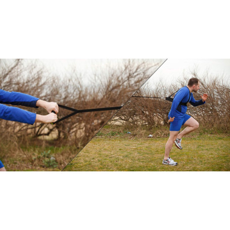 Fitness Health Harnais de résistance - Accessoire d’entraînement pour rugby ou football