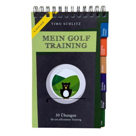 All Square Verlag Mon entraînement de golf : 30 exercices pour un entraînement efficace | Livret avec drills pour le sac de golf