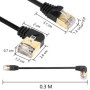 SinLoon Câble Ethernet RJ45 Cat8, mâle vers mâle, câble réseau Cat8 haut débit, 40 Gbit/s, 2000 MHz, cordon de raccordement SFTP