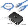 Commutateur de partage d'imprimante USB 2.0 - 2 ports USB avec lumière LED - 2 ordinateurs partagent 1 imprimante - Commutateur 
