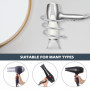Porte Sèche Cheveux Support,Porte Sèche Cheveux Forme de Spirale,Support sèche Cheveux,Mural en Aluminium Support de Câble pour 