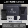 ROSSM Portefeuille pour Hommes avec Blocage RFID - Porte-Cartes de crédit Minimaliste en Fibre de Carbone et métal pour Hommes a