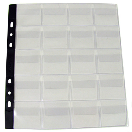 PAGNA Pochettes pour collection de pièces de monnaie,20 com-