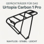 Urtopia Carbon 1 Pro Porte-bagages arrière de vélo solide en aluminium Idéal pour sacoches et paniers de vélo Convient parfaitem