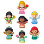 Fisher-Price Coffret Little People et Assortiment de 7 Figurines Disney Princesses pour Les Tout-Petits et Les Bambins, Jeu d’Im