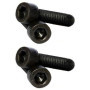 Lot de 4 vis à tête cylindrique M12 x 35 Noir Grade 10.9