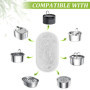 Filtres de Fontaine a Eau Chat 24 Packs Filtre Fontaine Eau Chat, Filtre à Charbon 12 pièces et Une éponge en Mousse 12 pièces p